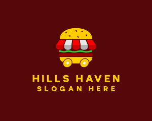 Burger Sandwich Food Stall  logo design