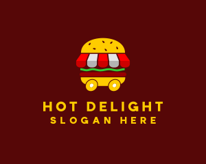 Burger Sandwich Food Stall  logo design