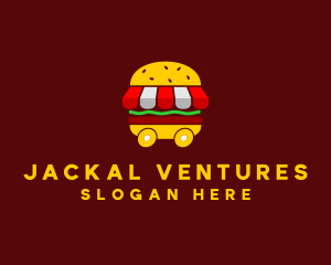 Burger Sandwich Food Stall  logo design