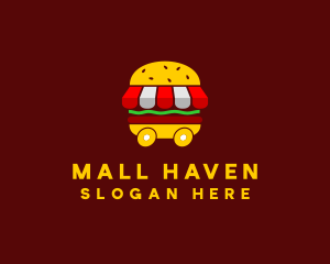 Burger Sandwich Food Stall  logo design