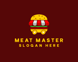 Burger Sandwich Food Stall  logo design