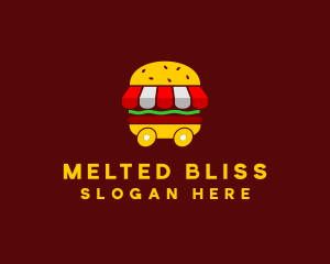 Burger Sandwich Food Stall  logo design