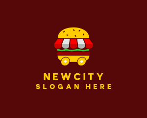 Burger Sandwich Food Stall  logo design