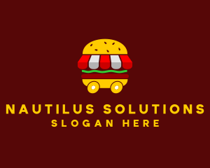 Burger Sandwich Food Stall  logo design