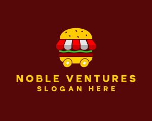 Burger Sandwich Food Stall  logo design