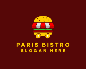 Burger Sandwich Food Stall  logo design