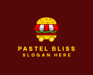 Burger Sandwich Food Stall  logo design