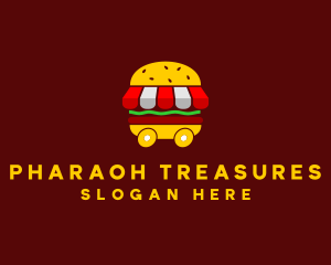 Burger Sandwich Food Stall  logo design