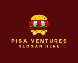 Burger Sandwich Food Stall  logo design