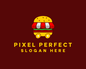 Burger Sandwich Food Stall  logo design