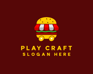 Burger Sandwich Food Stall  logo design