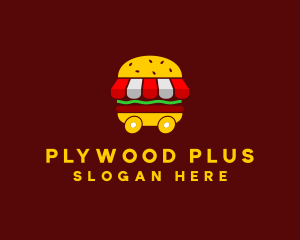 Burger Sandwich Food Stall  logo design