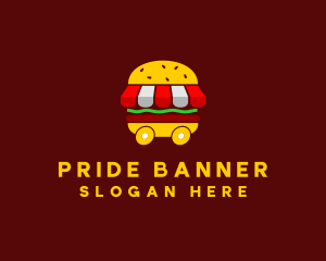 Burger Sandwich Food Stall  logo design