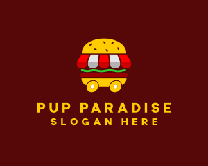 Burger Sandwich Food Stall  logo design