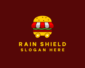 Burger Sandwich Food Stall  logo design