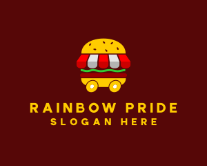 Burger Sandwich Food Stall  logo design