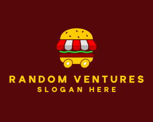 Burger Sandwich Food Stall  logo design