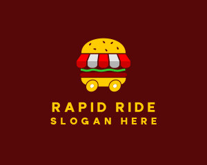 Burger Sandwich Food Stall  logo design