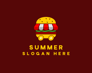 Burger Sandwich Food Stall  logo design