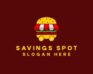 Burger Sandwich Food Stall  logo design