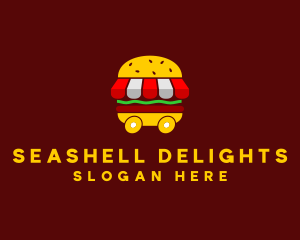 Burger Sandwich Food Stall  logo design