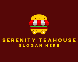 Burger Sandwich Food Stall  logo design