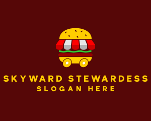 Burger Sandwich Food Stall  logo design