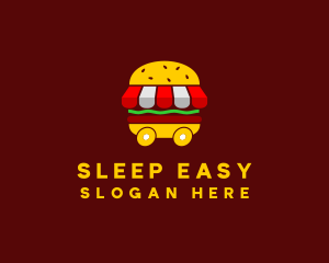 Burger Sandwich Food Stall  logo design