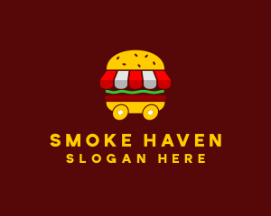 Burger Sandwich Food Stall  logo design