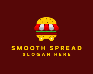 Burger Sandwich Food Stall  logo design