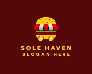 Burger Sandwich Food Stall  logo design