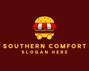 Burger Sandwich Food Stall  logo design