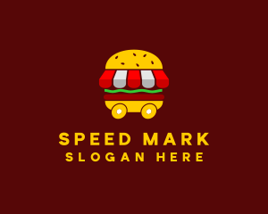 Burger Sandwich Food Stall  logo design