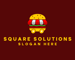 Burger Sandwich Food Stall  logo design