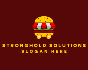 Burger Sandwich Food Stall  logo design