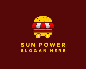 Burger Sandwich Food Stall  logo design