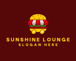 Burger Sandwich Food Stall  logo design