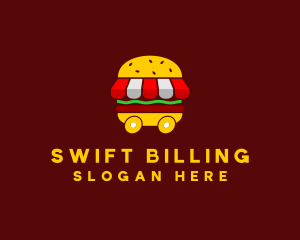 Burger Sandwich Food Stall  logo design