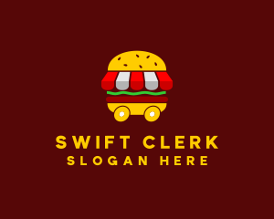 Burger Sandwich Food Stall  logo design