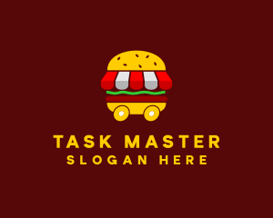 Burger Sandwich Food Stall  logo design