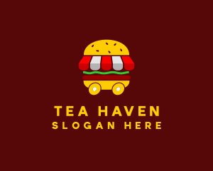 Burger Sandwich Food Stall  logo design