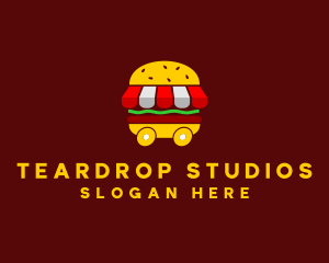 Burger Sandwich Food Stall  logo design