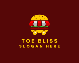 Burger Sandwich Food Stall  logo design