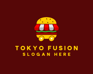 Burger Sandwich Food Stall  logo design