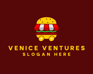 Burger Sandwich Food Stall  logo design