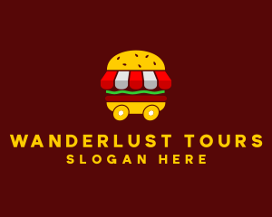 Burger Sandwich Food Stall  logo design