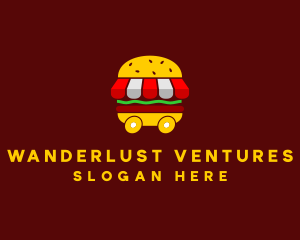 Burger Sandwich Food Stall  logo design