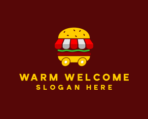 Burger Sandwich Food Stall  logo design