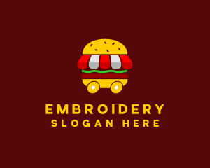 Burger Sandwich Food Stall  logo design