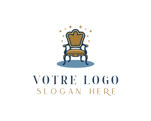 Wooden Chair Furniture Logo